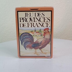 As Províncias da França, 54 cartas de baralho, para o jogo Jeu Des Provinces De France Poker Carta de baralho original lacrada