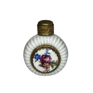 Vintage Porcelain Mini Perfume Bottle , Essential Oil bottles, Mini Perfume, Scent Bottle
