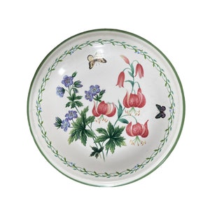 One (1) Y2372 Garden Bloom Studio Nova by Mikasa stoneware Salad plate 7 3/4&#39;&#39; F0224