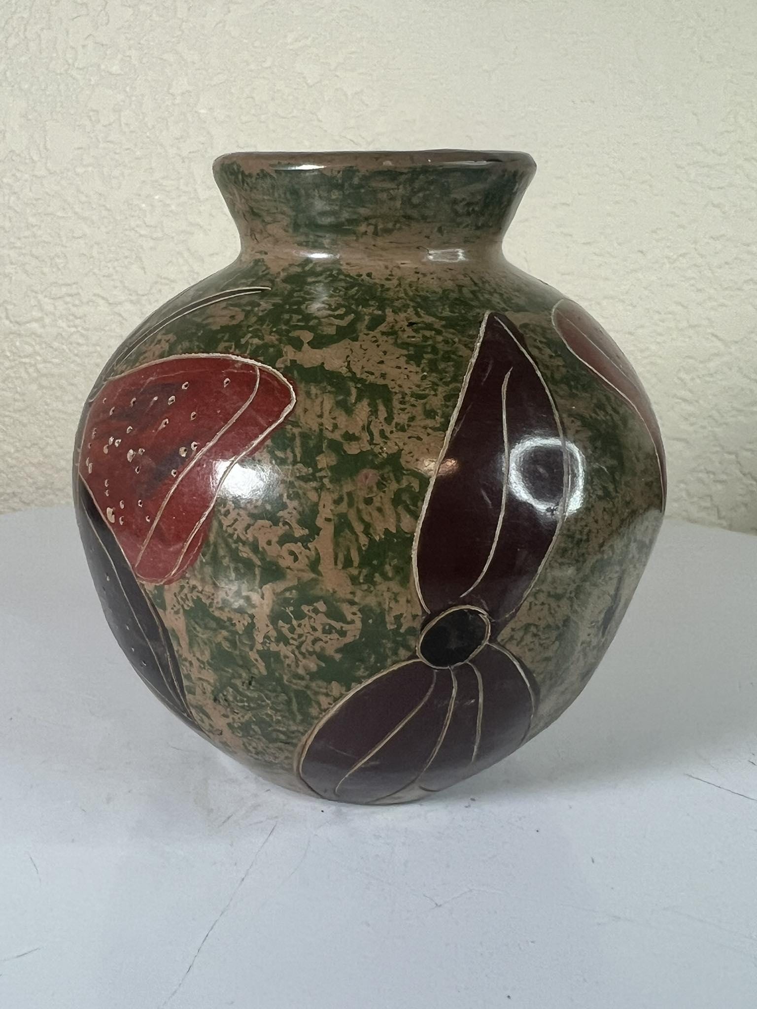 陶器の小さな手作り蝶と花瓶 3.5'' T - Etsy 日本