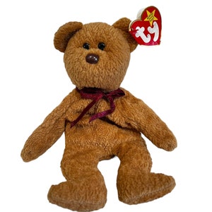 TY Beanie Babies Collection Curly Bear  Rare Tag Errors 1993/1996  (Multiple Error)  A16 0823
