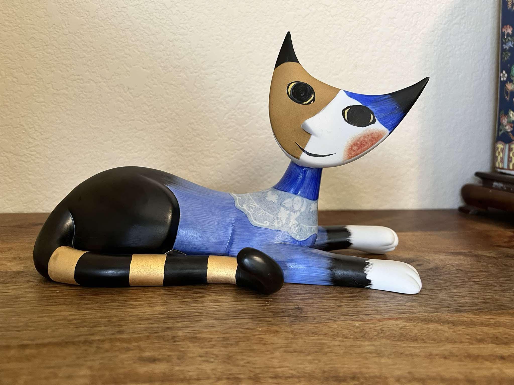 Goebel 　ヴィンテージ　ポーセリン　猫　ドール　人形　置物22ｃｍ 17s1196-1.jpg
