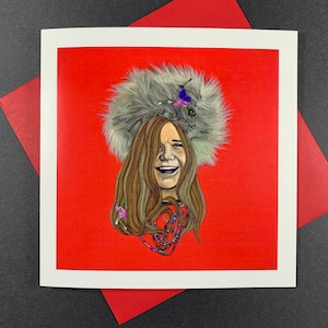 Tarjeta de Janis Joplin
