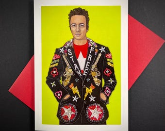 thumbnail image 2 of TRASH CITY 3" Joe Strummer The Clash Punk Rock Sticker - New 2 of 4