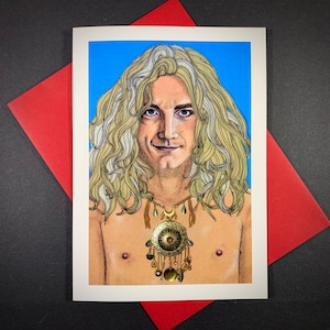 Tarjeta de felicitación de Robert Plant