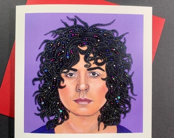 Marc Bolan Greetings Card