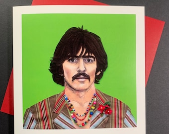 George Harrison greetings card