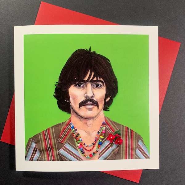 George Harrison greetings card
