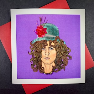 Marc Bolan greetings card