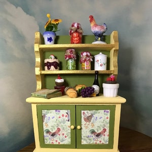 French Country Cabinet Dollhouse Kitchen Furniture