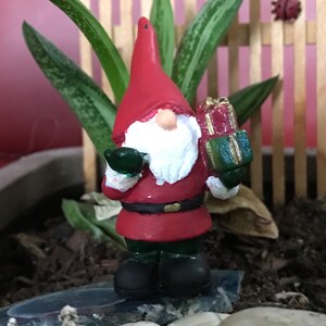 Miniature Christmas Gnome with Presents