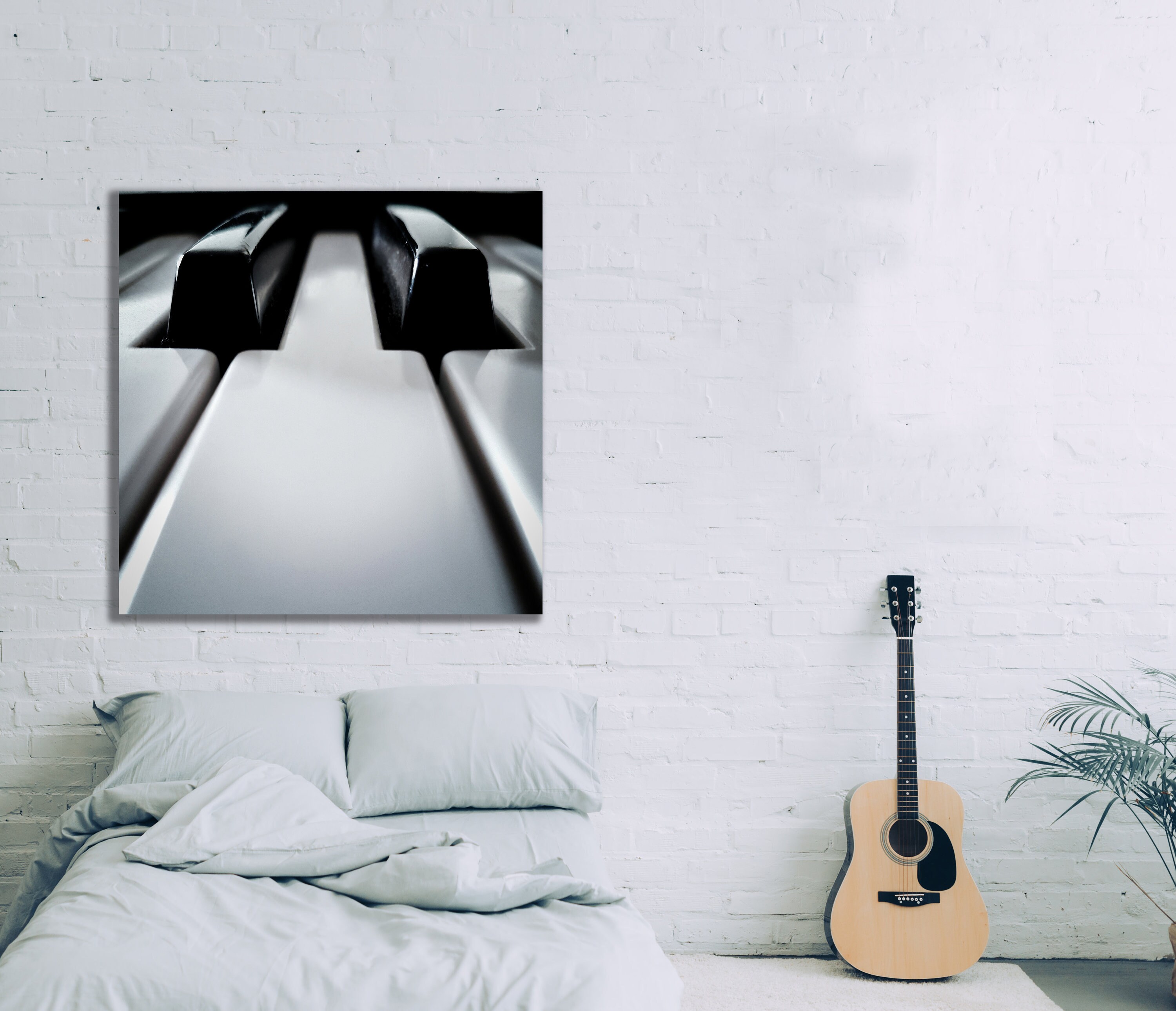 Piano Keys canvas wall art print For room Office Living | Etsy