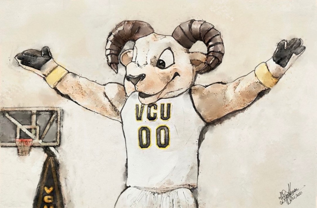 VCU Ram, College Dorm Decor, Graduation Gift Virginia