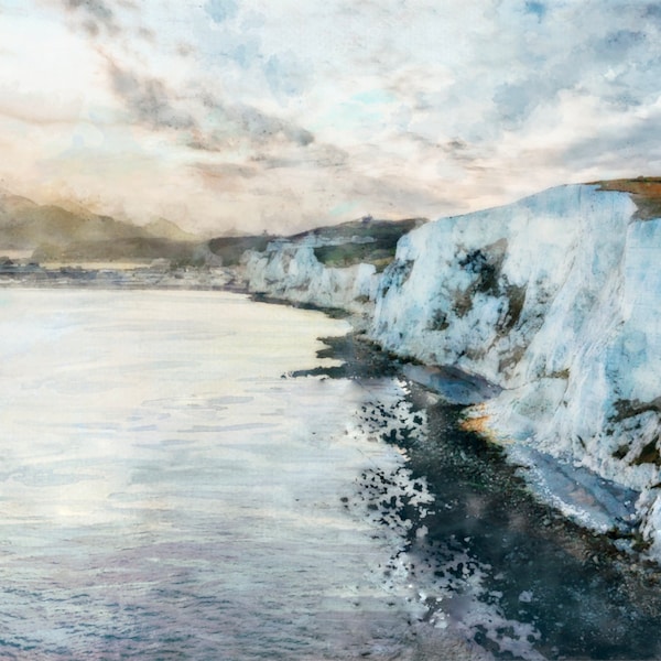 Cliffs of Dover Painting Etsy