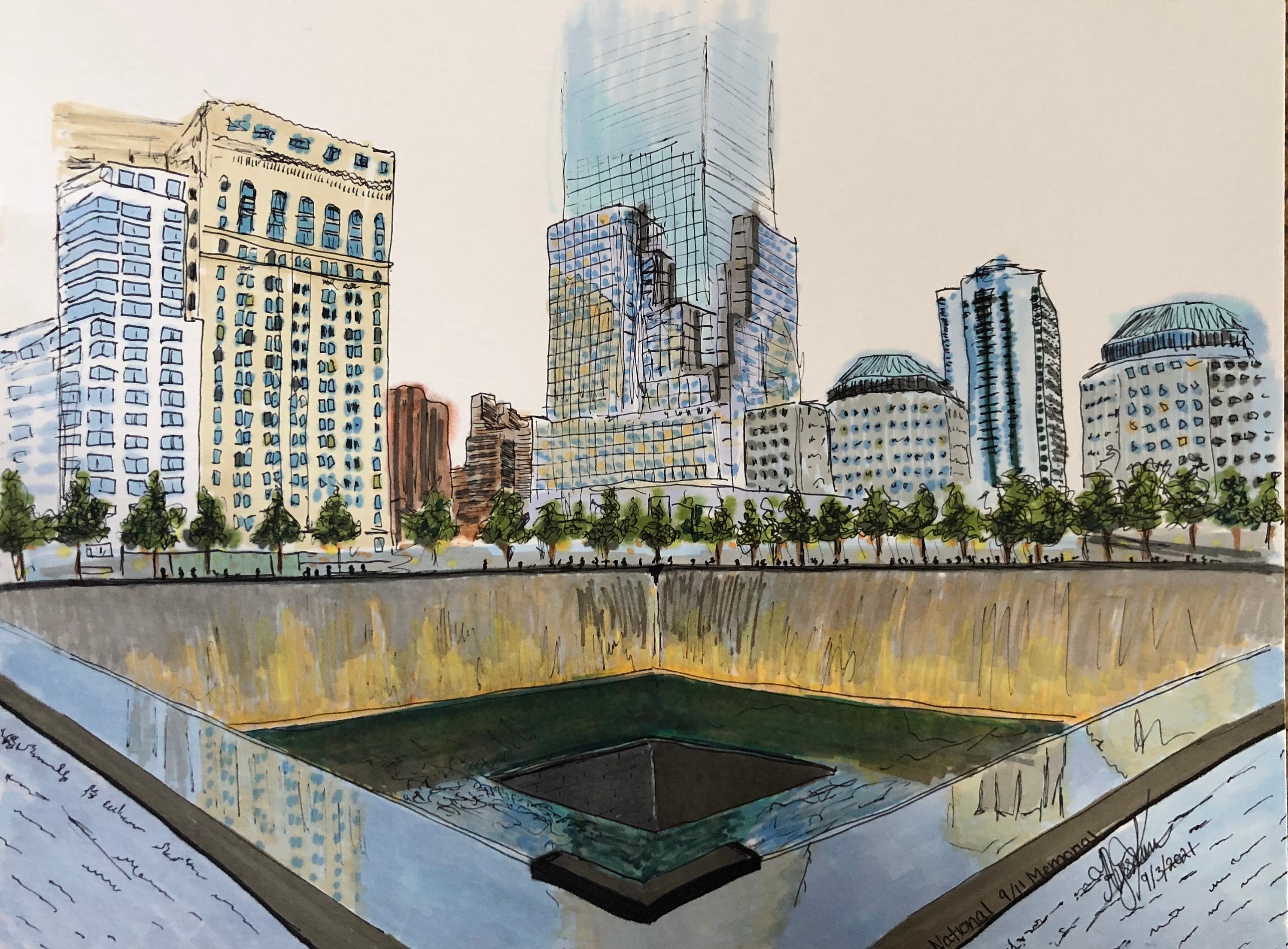 Never Forget September 11th Memorial | Patriotic Marker Never Forget September 11th Memorial | Patriotic Marker