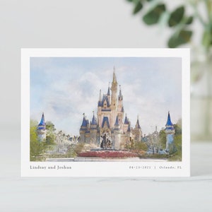 Custom Wedding / engagement Postcards (unique, One of a kind, handmade  invitations, announcement) favor, personalized. proposal, watercolor