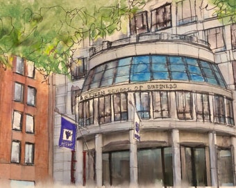 New York University (NYU) Stern School of Business great unique gift idea for graduation, alumni, dorm, school handmade, limited (prints)