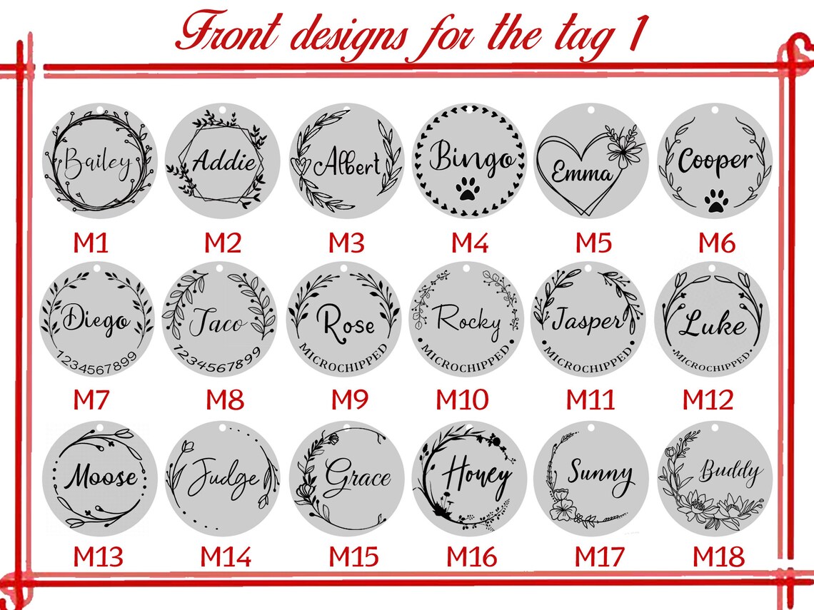 Dog Name Tags Microchipped Dog Id Tag Personalized Dog Tags Etsy Hong