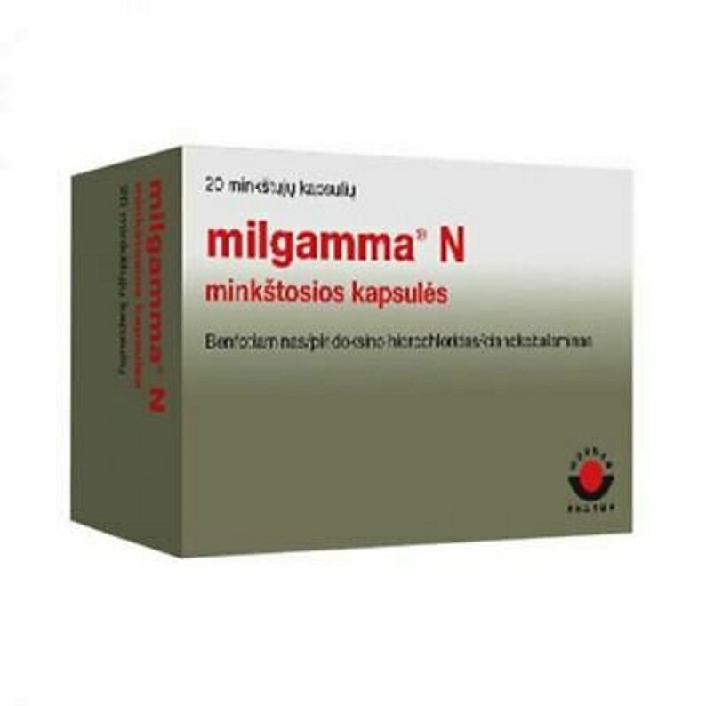 Milgamma 20 Caps 40mg 90mg250Âµgb Vitamin For Nervous Etsy