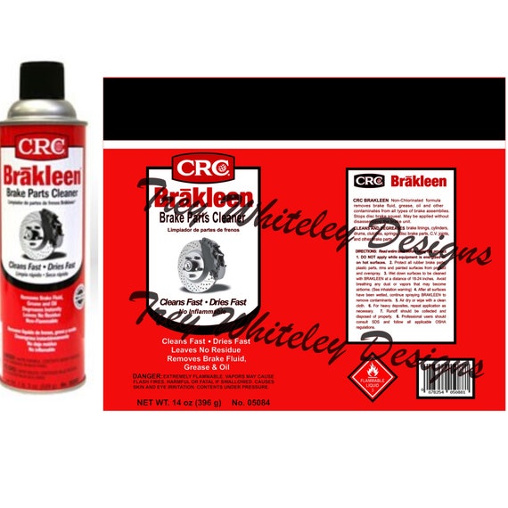 Brakleen Brake Cleaner Label SVG/PNG Etsy Canada