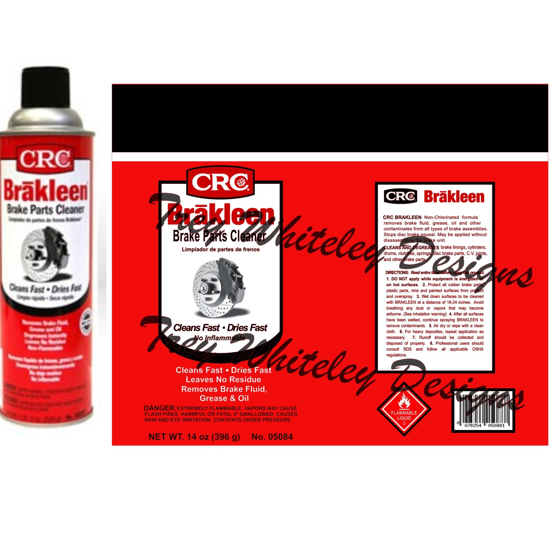 Brakleen Brake Cleaner Label SVG/PNG Etsy