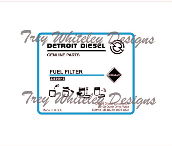 Download Detroit Diesel Fuel Filter Png Svg Etsy