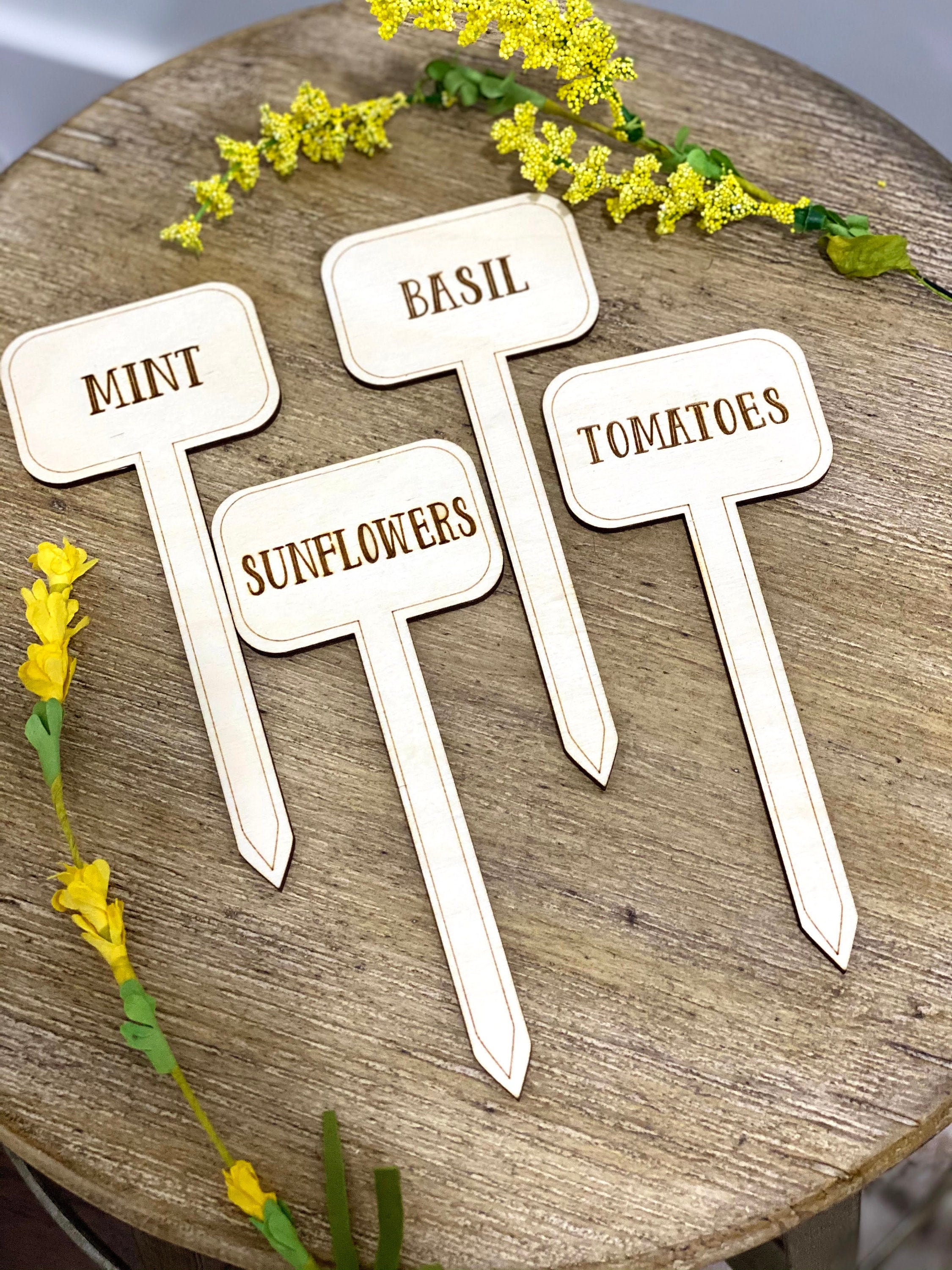 Plant Markers Classic Garden Markers Novelty gift herb Etsy