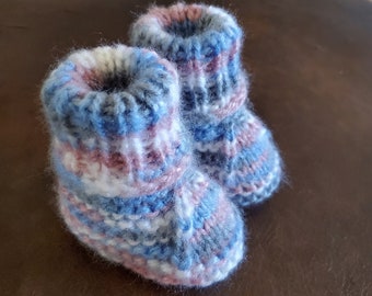 Handmade Baby Booties,  newborn to 6 months