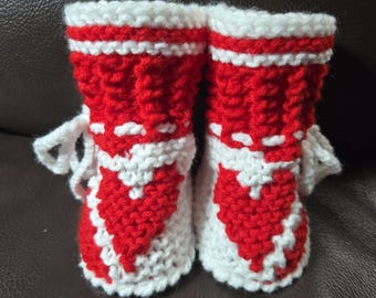Baby Booties with laces, newborn to 3+ months