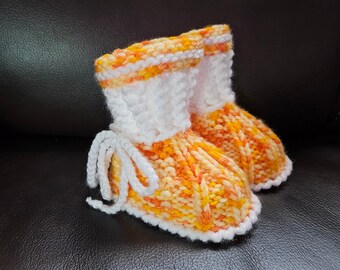 Baby Booties with laces, newborn to 6 months