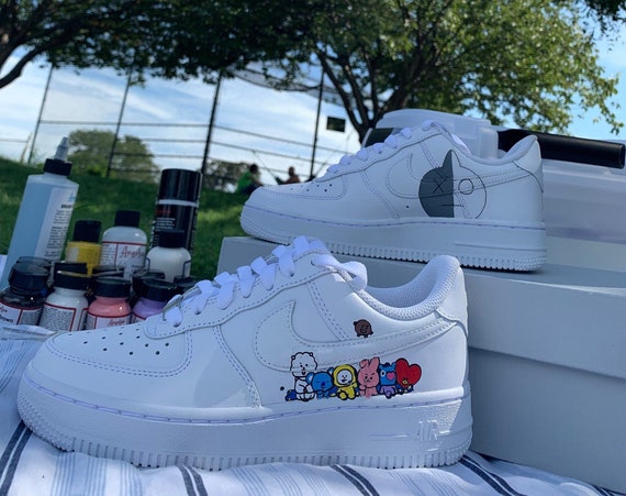 BT21 NEW Custom Nike Air Force 1 | Etsy