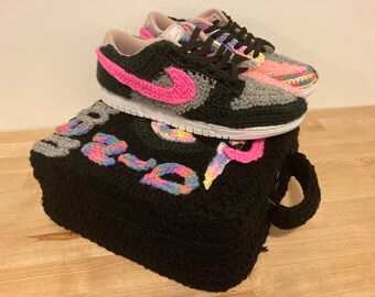 Crocheted Sneakers sz 9.5 women