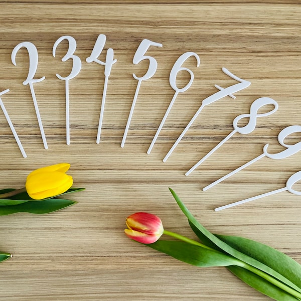 Cake Topper "Number Set" - stylish and individual eye-catcher for your birthday cake