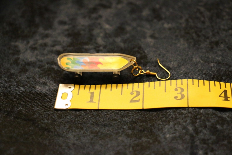 Skater skateboard earrings