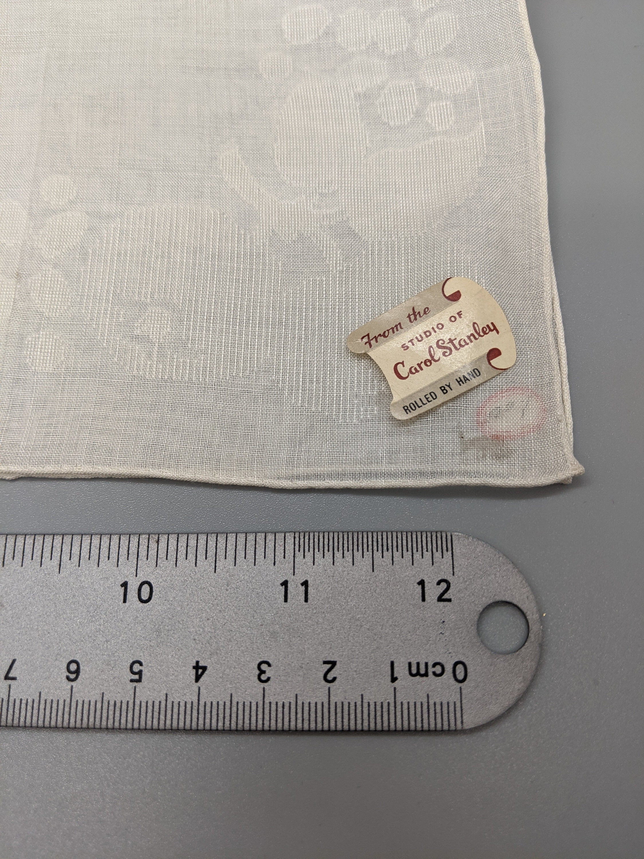 Carol Stanley Hand Rolled Handkerchiefs Vintage Fine Linen Etsy