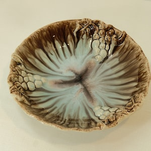 Vintage Bay Keramik West German Pottery Bowl MCM Drip Glaze Art Pottery
