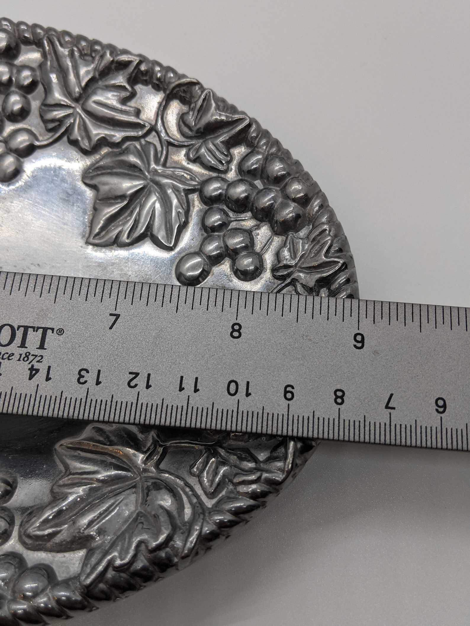 Lenox Grape Weave Metal Serveware Small Tray Candy Dish Snack Tray Etsy