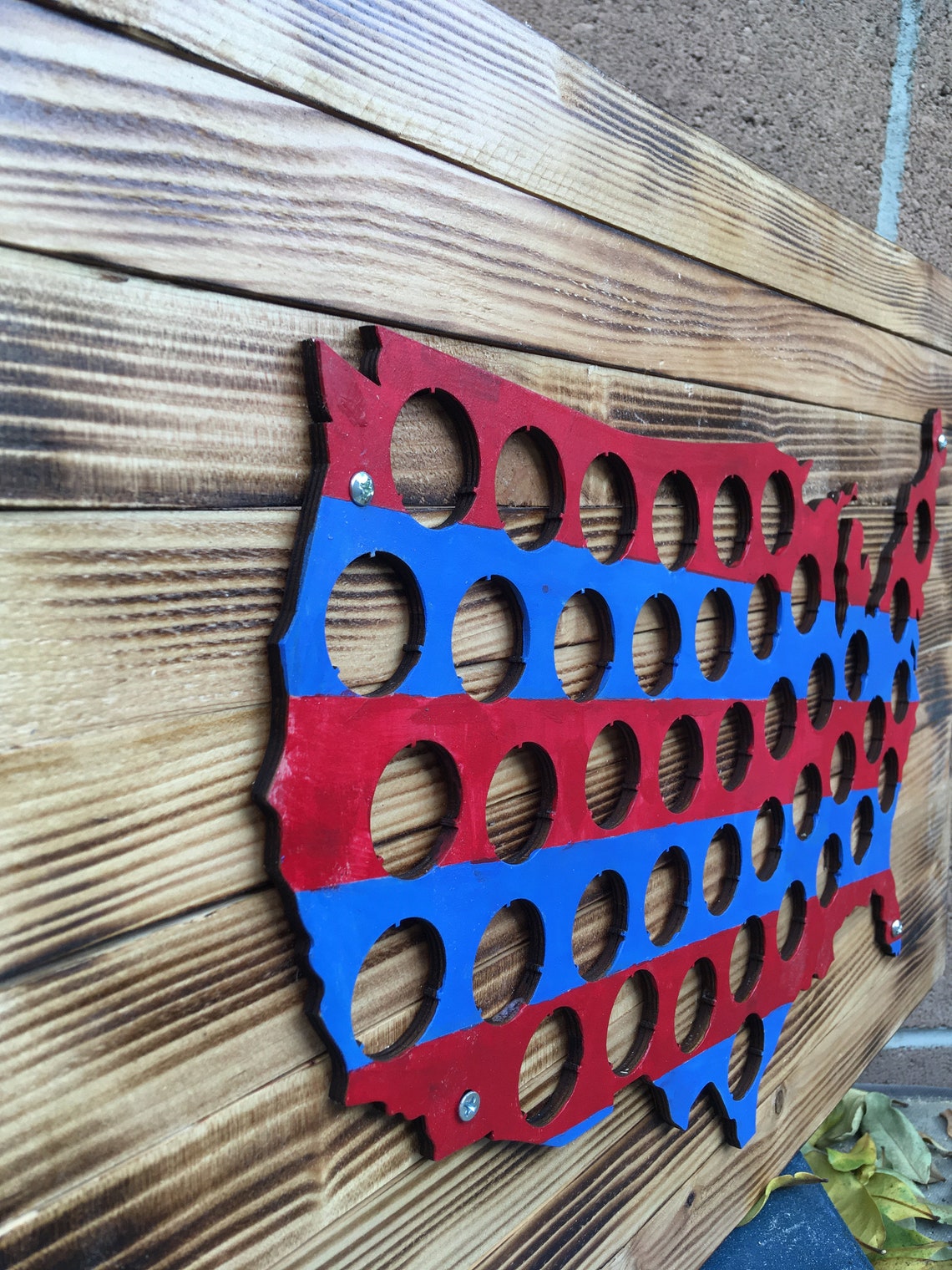 Rustic Beer Cap Holder 20inx14in Etsy