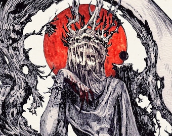 03 THE EMPRESS Tarot illustration Premium Print on 100 lb. Cream Felt paper