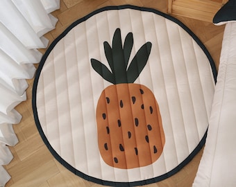 Round Modern Kids Rug | Nursery Rug | Washable Rug | Round Area Rug | Kids Floor Mat | Baby Rug | Home Decor Rug 5x5 Ft.