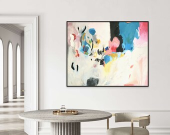 Abstract colourful art, one of a kind art, abstract painting, colourful painting, abstract canvas art, modern artwork