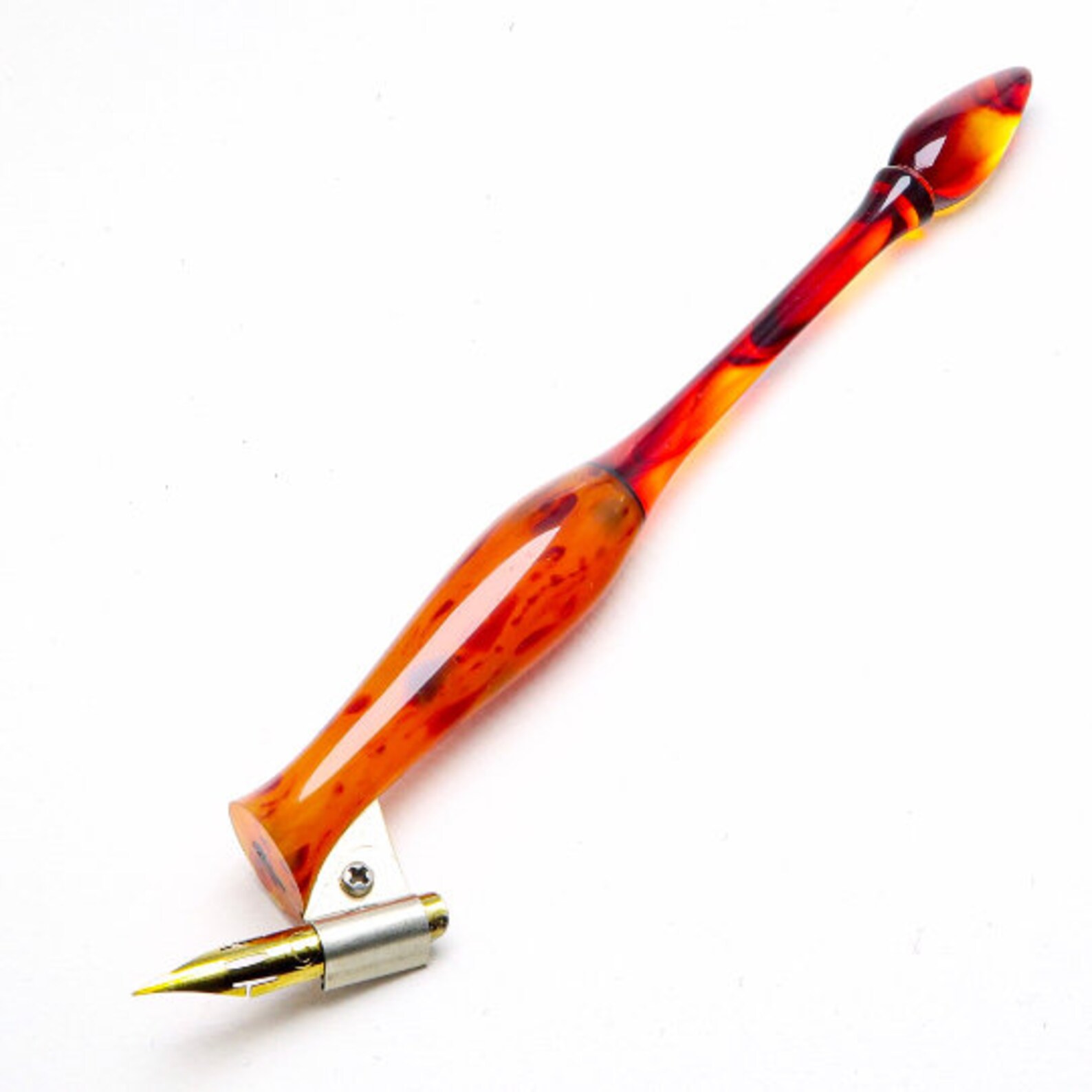 Oblique Pen Holder With Universal Flange Etsy