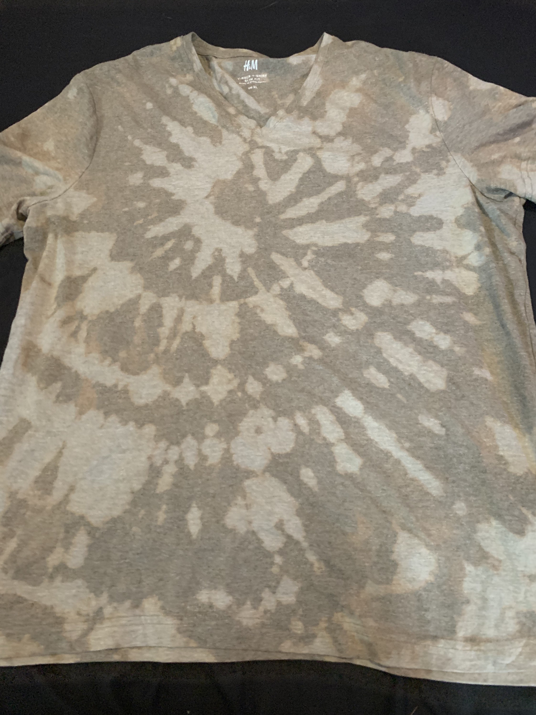 Green Bleach Dye Shirt Handmade Bleach Green Army Green Etsy