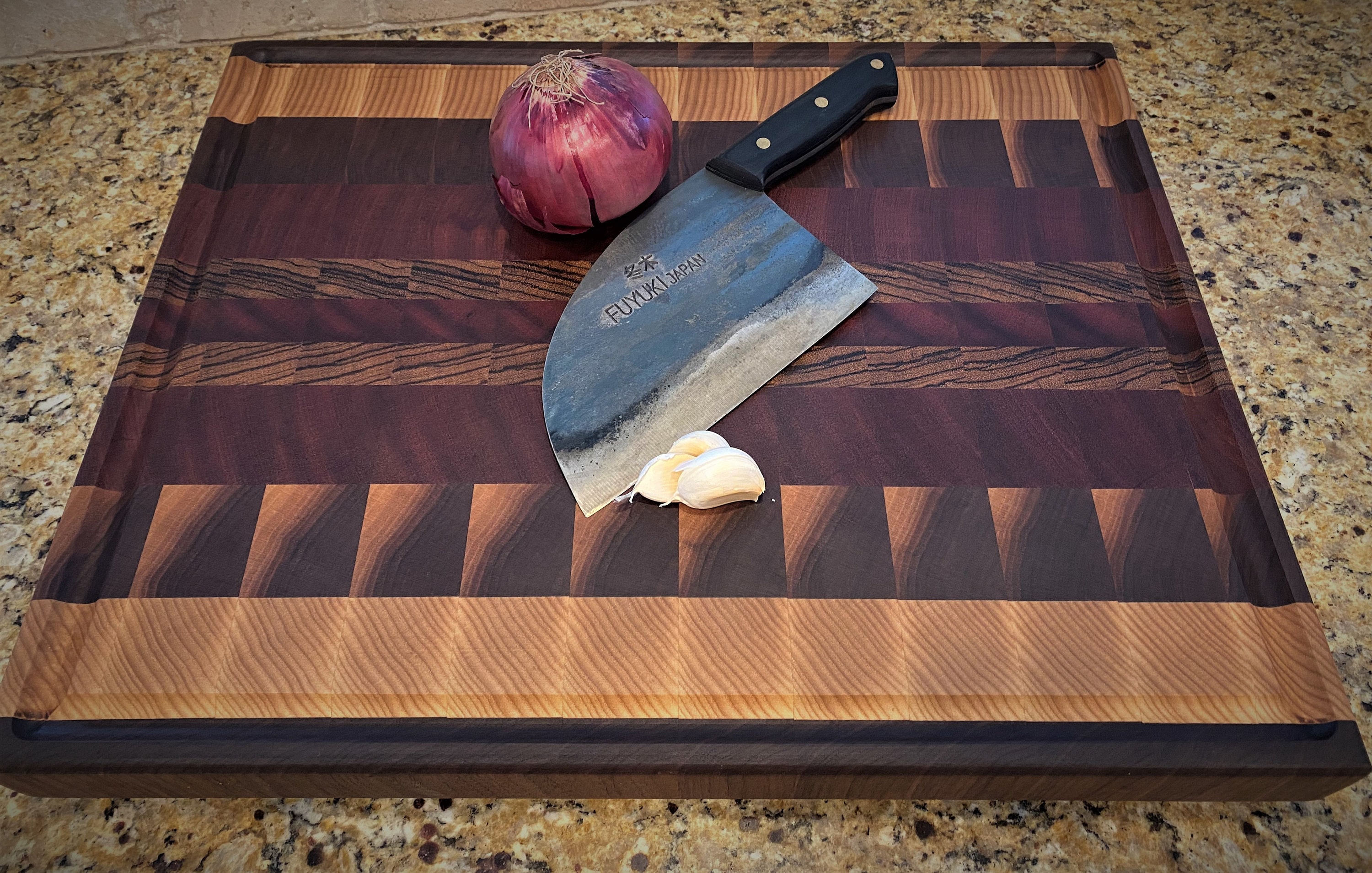 End Grain Ash/zebrawood/walnut/cherry Cutting Board Etsy