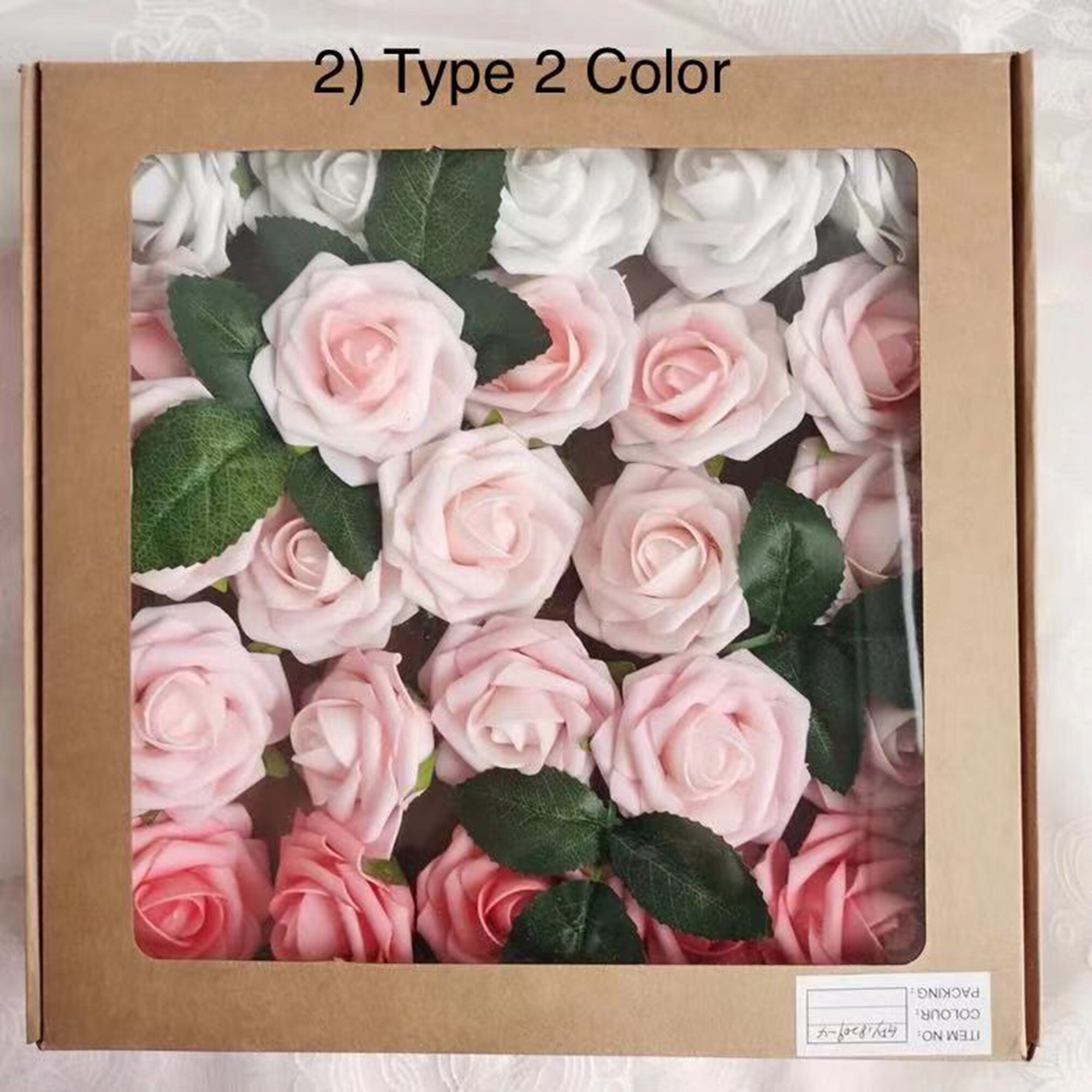 Faux/Artificial Rose Box 25 roses with stem NO LEAVES Etsy