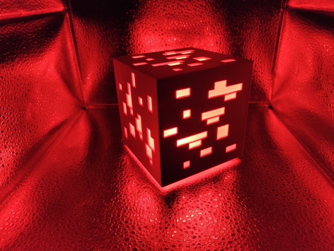 Color Changing Block Minecraft 3D Printed Minecraft