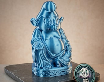 4" Lucky Smurf Buddha (3D Printed)