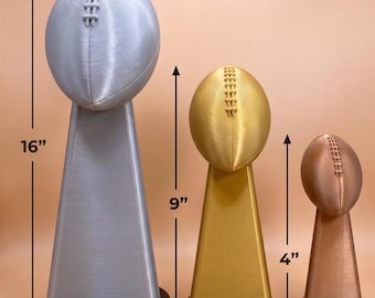 Fantasy Football 3D-geprinte trofee Award Lombardi-geïnspireerde trofee | Super Bowl-trofee