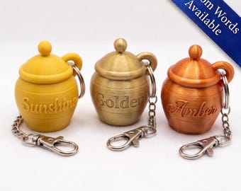 Honey Pot Custom Keychain gift or bulk