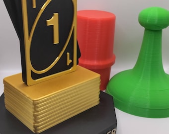 Meeples Trophy - can be customised / personalised! - meeple on dice board  game